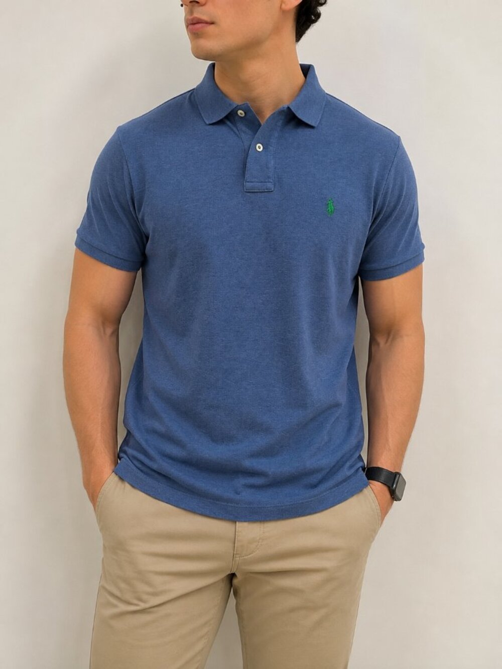 Polo Ralph Lauren Blue Short Sleeve Polo Shirt Men's Size Medium M